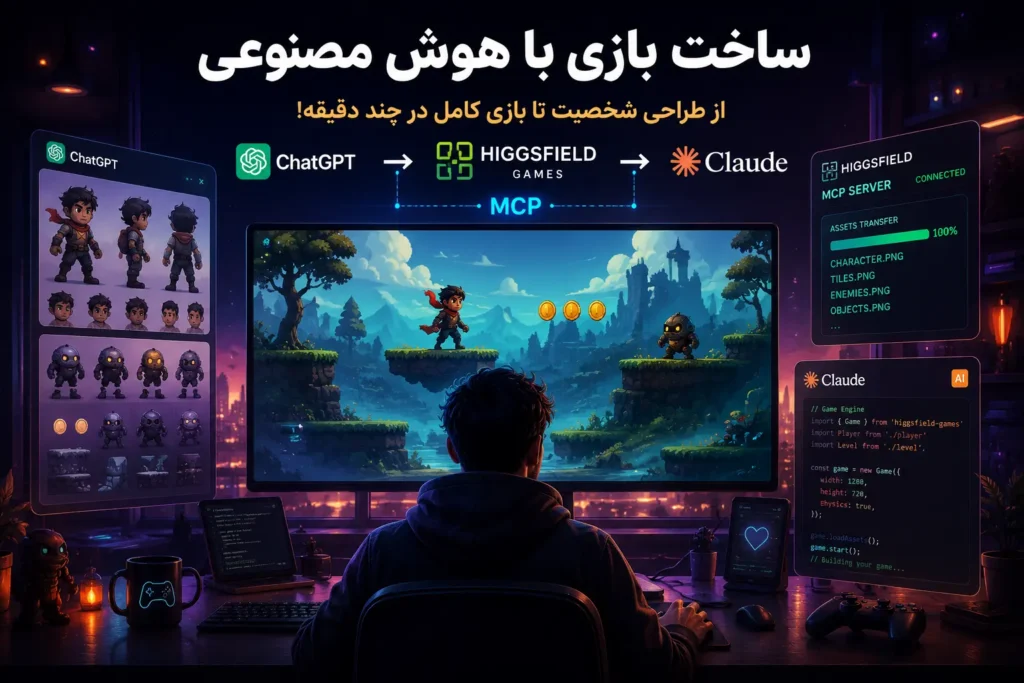 ساخت بازی با هوش مصنوعی با ChatGPT، Claude و Higgsfield Games از طریق MCP